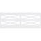 Ekena Millwork 36"H x 94 1/2"W Farmhouse Fence PVC Wainscot Paneling Kit WPK36X94FHF - alternate 4